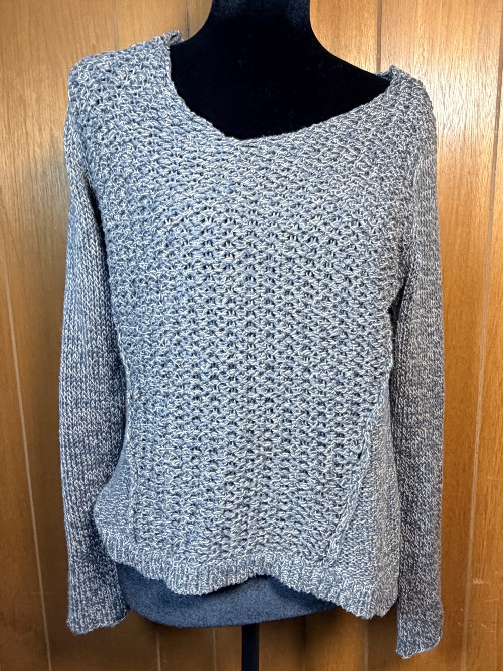 RD Style Light Heather Gray Crewneck Knit Sweater